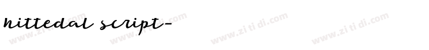 hittedal script字体转换